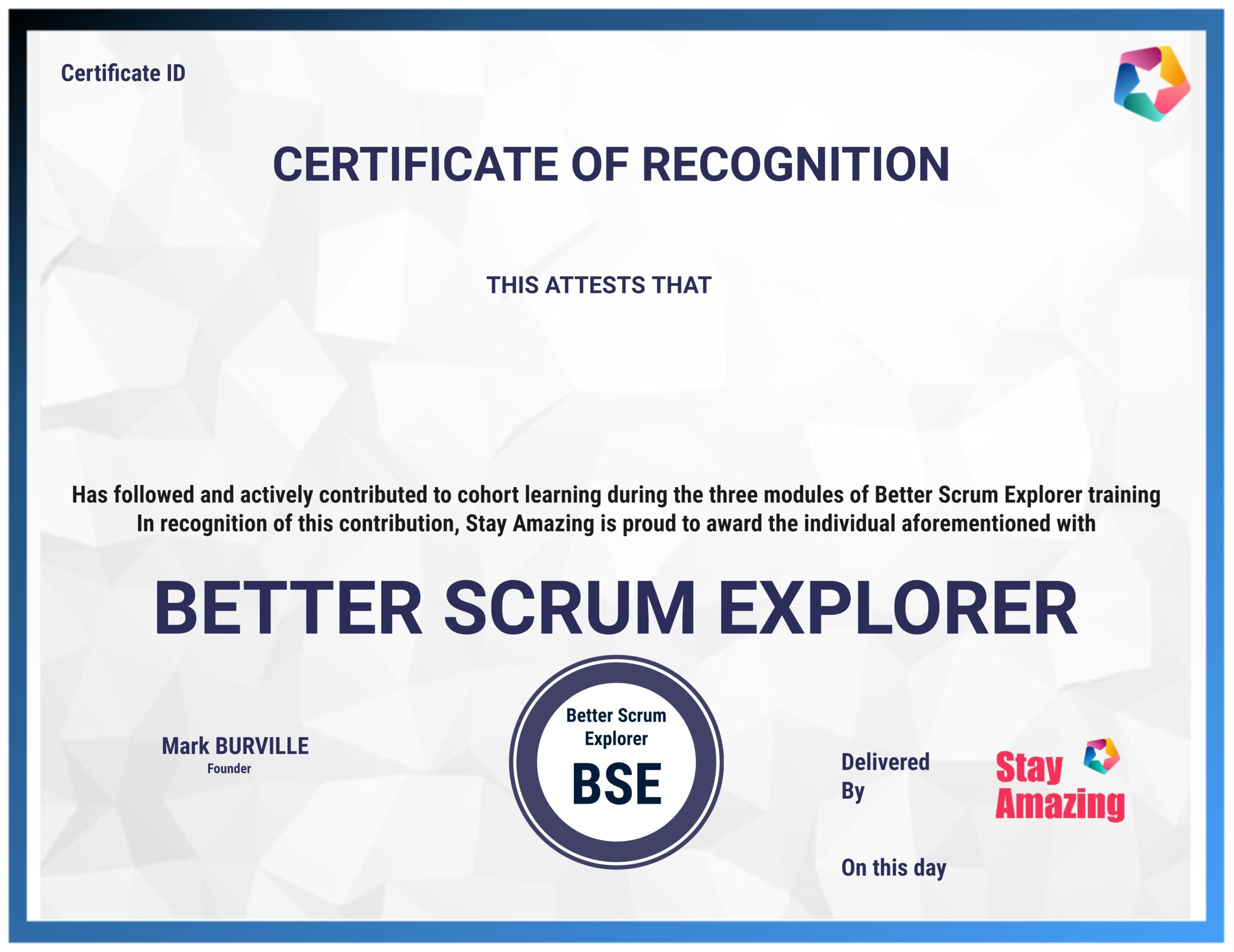 Recognised Better Scrum Explorer